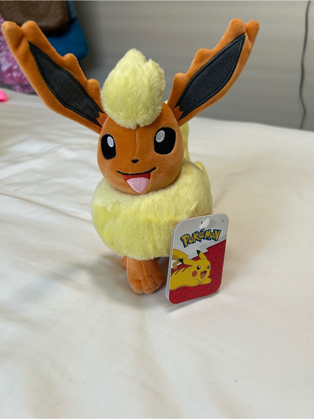 NWT Pokemon Flareon Plush in Orange and Yellow